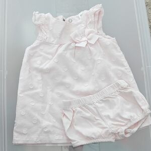 Carter's Light Pink Dress and Diaper Cover Set